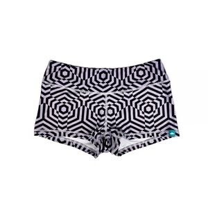 Wodbottom Purple Grey Kaleidoscope Geometric Shorts 2.5" CrossFit Size Medium
